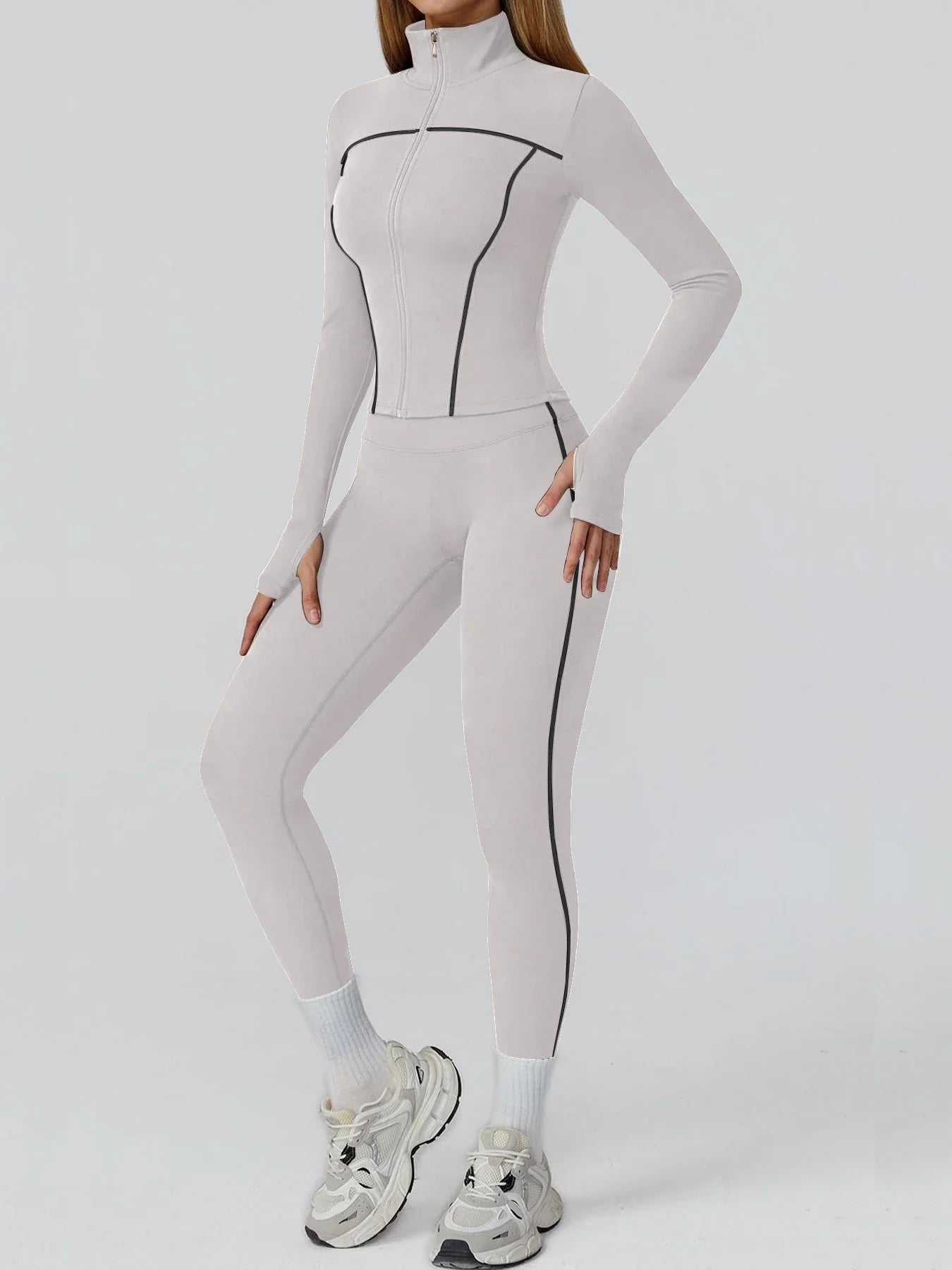 Yoga Set 2PCS Sports Outfits Women Clothes Fitness Tracksuit Gym Legging Workout Long Sleeved Female Bra Yoga Suit Sportswear