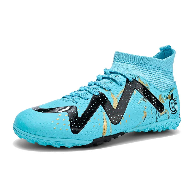 2025 Socks Style Kid Adult Sport Soccer Shoes Training Boys Football Boots Size 33-46 Sneakers AG Youth Soccer Shoes