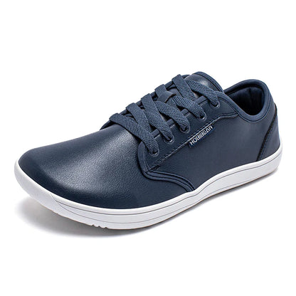 Unisex Wide Barefoot Shoes Women Men Zero Drop Minimalist Sneakers Artificial Leather Trail Walking Shoes