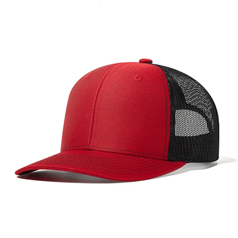 Custom embroidered logo hat Men's and women's mesh cap cotton baseball cap design DIY picture printing logo hat Summer sun hat