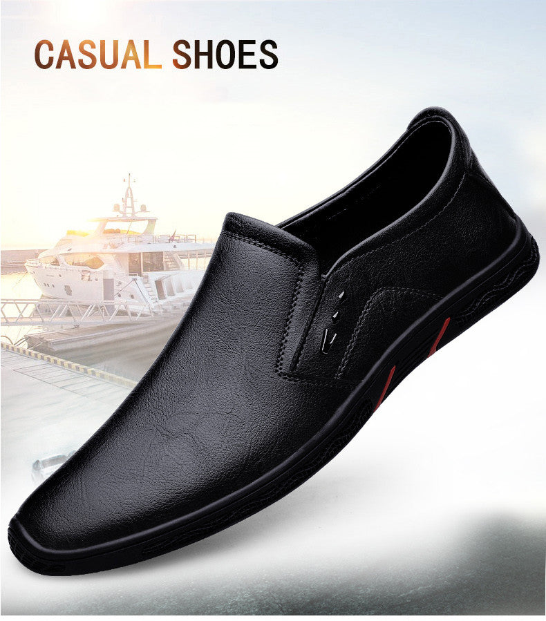 Leather Men Casual Shoes Breathable Soft Sole Office Loafers Shoes Men Designer Shoes