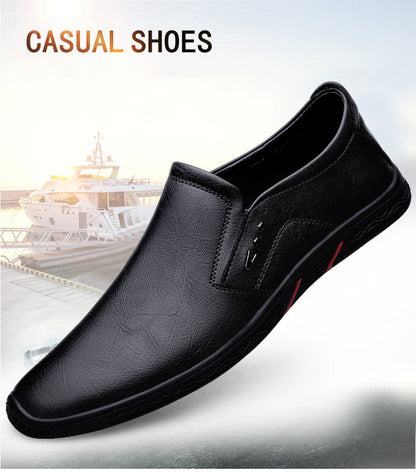 Leather Men Casual Shoes Breathable Soft Sole Office Loafers Shoes Men Designer Shoes