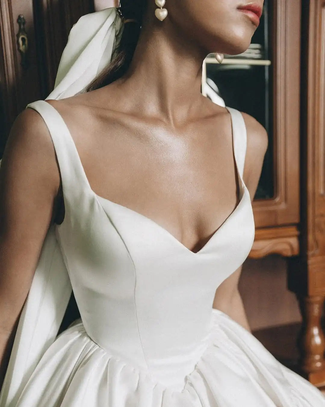 Ivory Satin Short Wedding Dress Ball Gown Mini Bridal Gowns Customized Vestidos De Novia