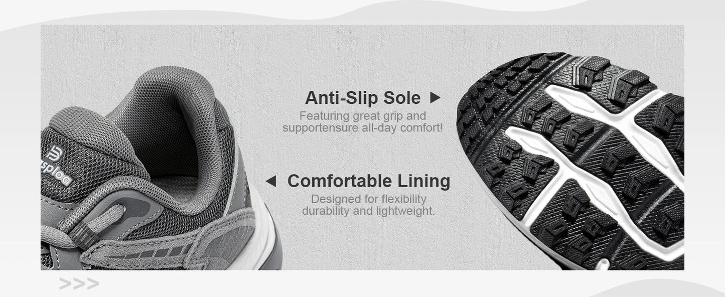 New Men Running Shoes Outdoor Casual Lightweight Breathable Sneakers Male Cushioning Non-Slip Vintage Sports Shoes