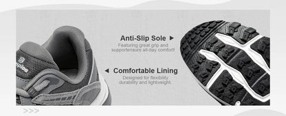 New Men Running Shoes Outdoor Casual Lightweight Breathable Sneakers Male Cushioning Non-Slip Vintage Sports Shoes