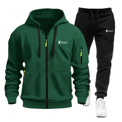 Zipper Sweatshirt Suit Sweatshirts for Men Daily Casual Hoodies Pants High Quality 2026 Sports Tracksuit Jogging Men's Clothing