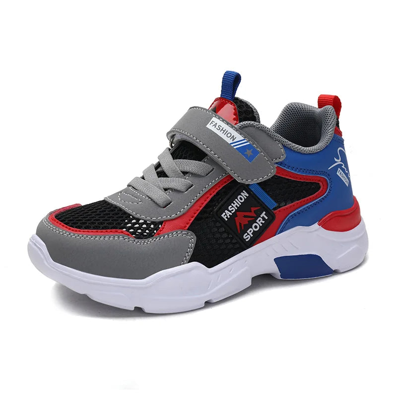 Kids Fashion Mesh Running Shoes Youngsters Teens Casual Walking Students Sneakers Breathable Soft Children Outdoor Sports Tennis