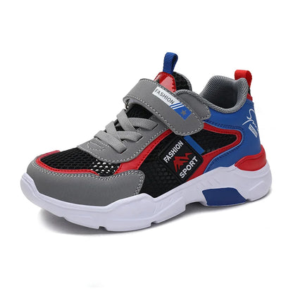 Kids Fashion Mesh Running Shoes Youngsters Teens Casual Walking Students Sneakers Breathable Soft Children Outdoor Sports Tennis