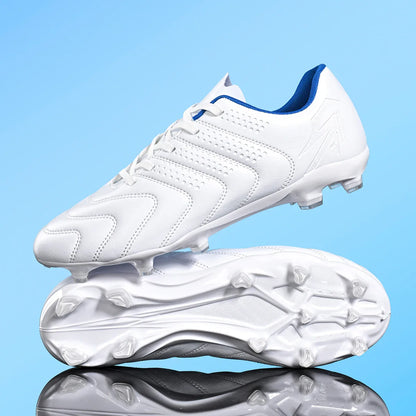 AG/FG Soccer Boots Unisex Youth Adult PU Fabric Upper TPU Sole Non-Slip Wear-Resistant Outdoor Sports Pitch