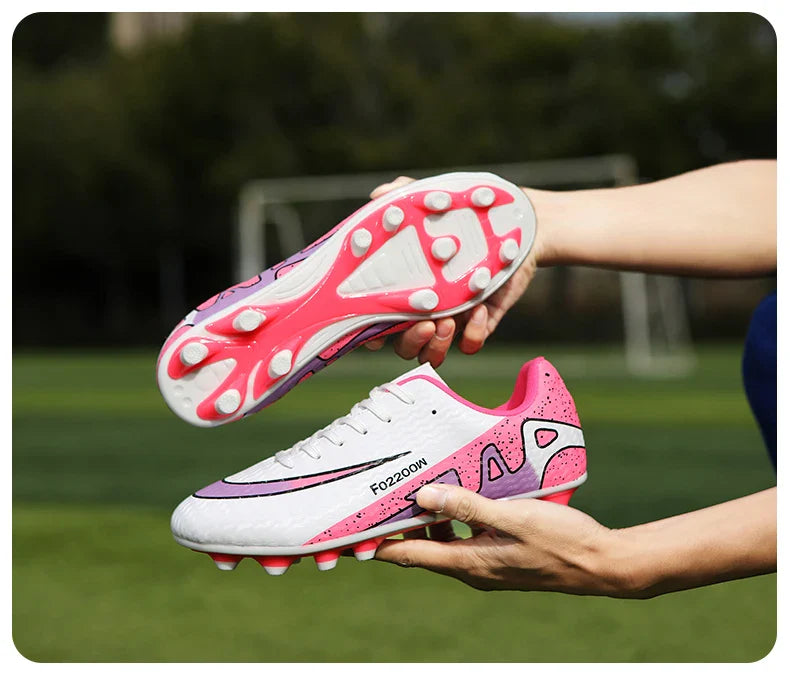2026 New Men Soccer Shoes Breathable Football Boots FG/TF Turf Boots Non-Slip Wear Resistant Adult Outdoor Training Match Sports