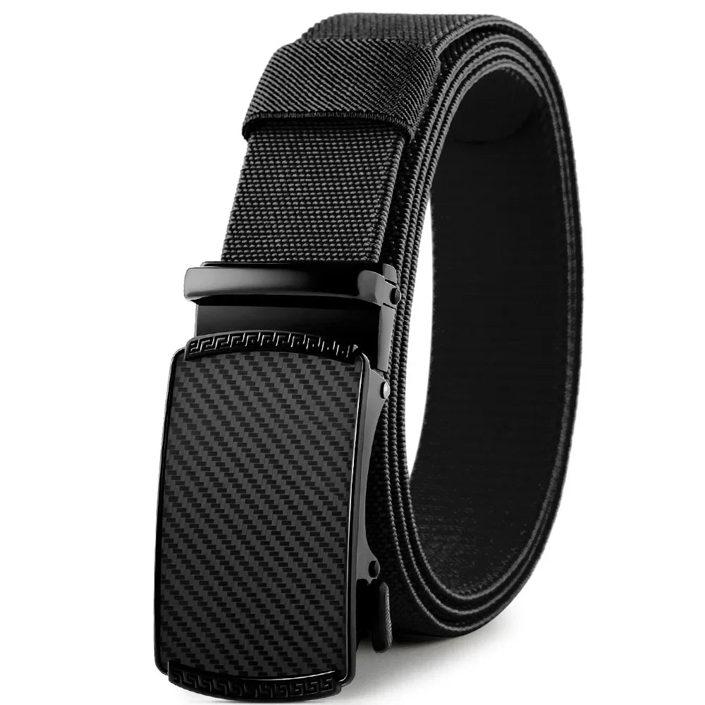 Men Elastic Belt Alloy Metal Automatic Buckle for Men Durable Tactical Belt Cowboy Outdoor Army Belt Hunting Women'S Belt Jeans