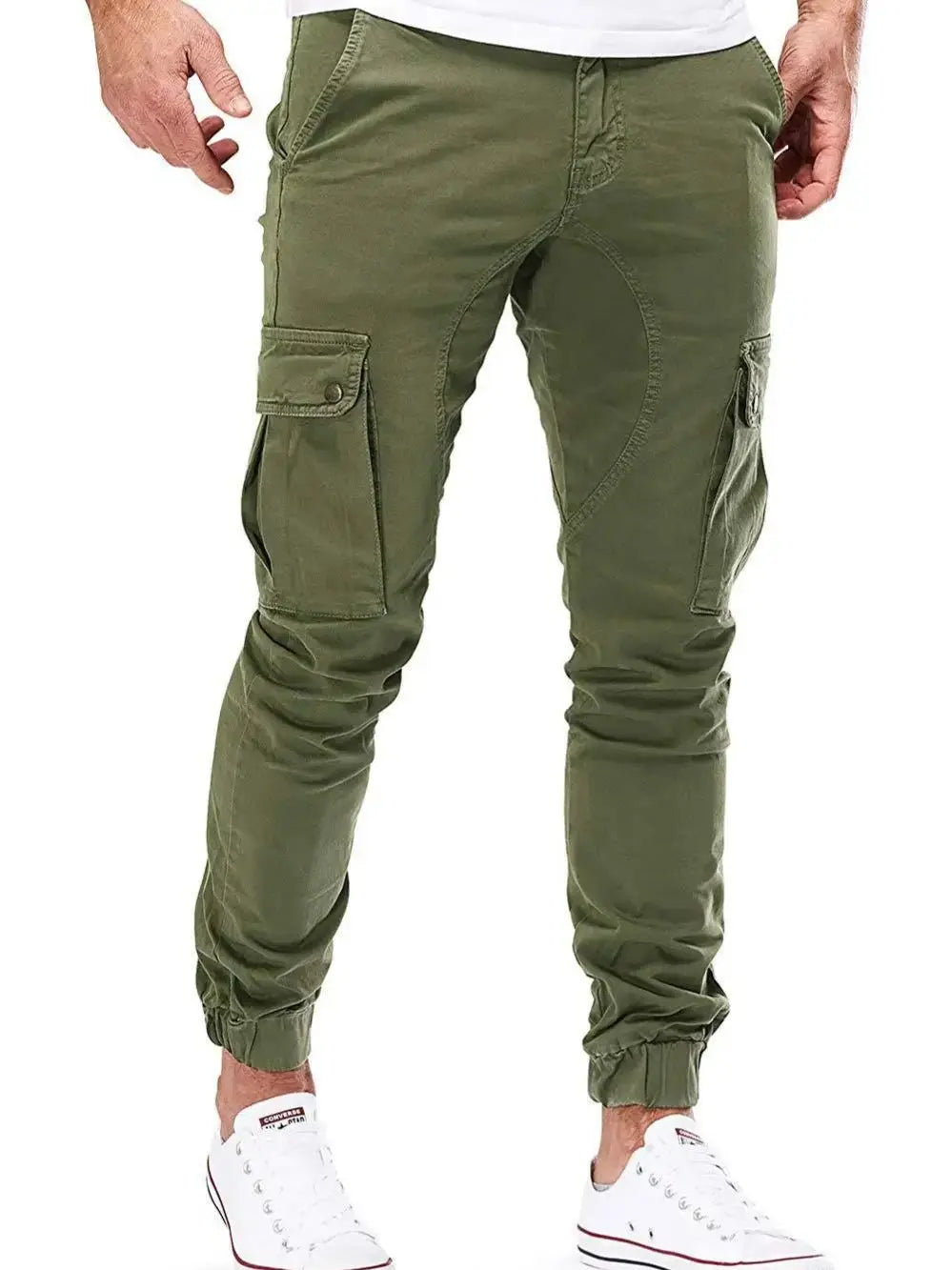 Casual Men Pants Summer Multiple Pockets Cargo Pants Quick Dry Thin Trousers Outdoor Hiking Workout Breathable Long Pant New