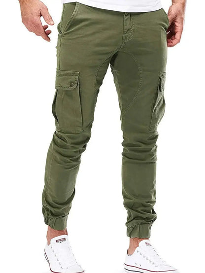 Casual Men Pants Summer Multiple Pockets Cargo Pants Quick Dry Thin Trousers Outdoor Hiking Workout Breathable Long Pant New