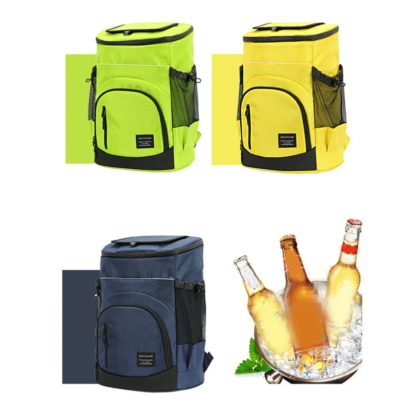 Refrigerator Bags Soft Insulated Cooler Backpack Thermal Isothermal Fridge Travel Outdoor Beach Ice Beer Backpack 30L