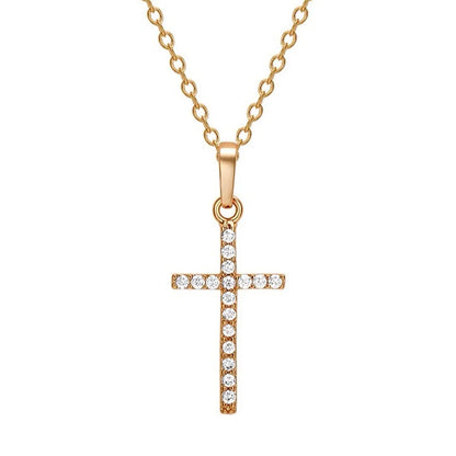 Jewelry Crucifix Charm Vintage Cross Necklace Jesus Rosary Beads Chain Virgin Mary Pendant