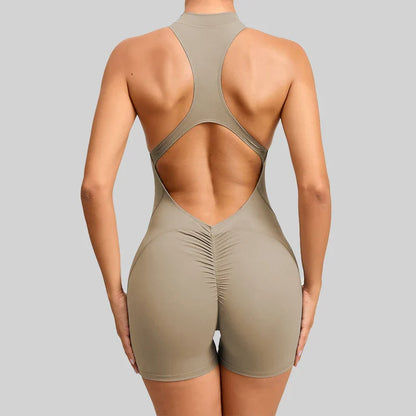Summer Short Sports Jumpsuit Sleeveless Gym Set Women Yoga Clothes Rompers Workout One-piece Suit Outdoor Recreation Bodysuits