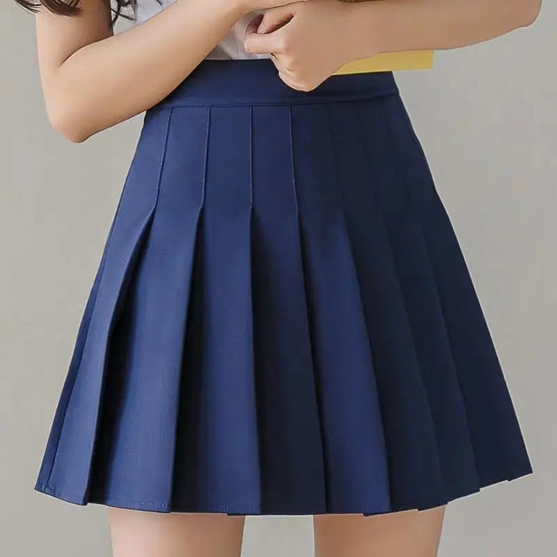 Mini Skirts Womens 2025 Summer Japanese School Pleated Skirts High Waist Kawaii Cute Pink Plaid Skirt Uniform Harajuku Jupe