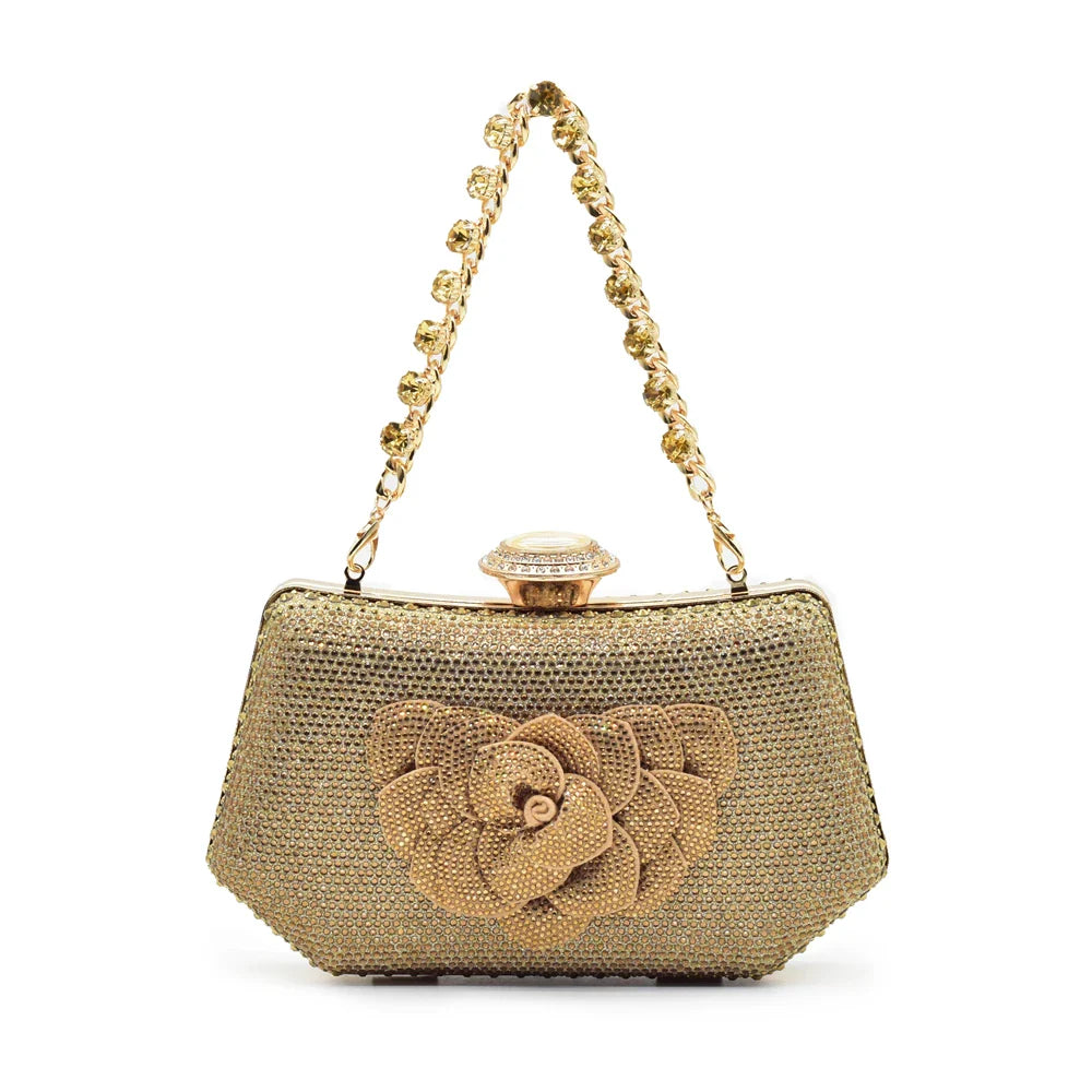 Fashion Nigerian Women Shoes and Bag Set Decorated with Rhinestone in Italy African Party Italian Shoe and Bag Luxury Pumps