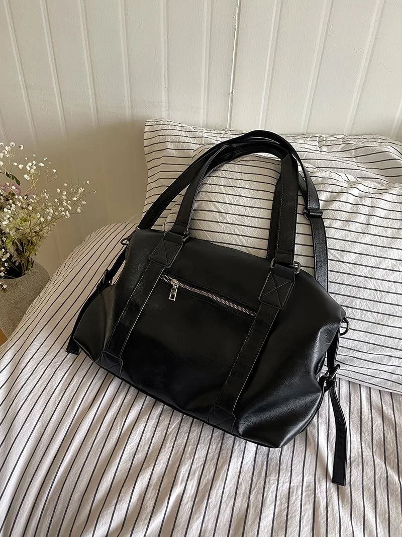 Brand Luxury Designer Tote Bag For Women Lage Capacity Travel Cross Bag High Quality PU Leather Handbags Messenger Bag