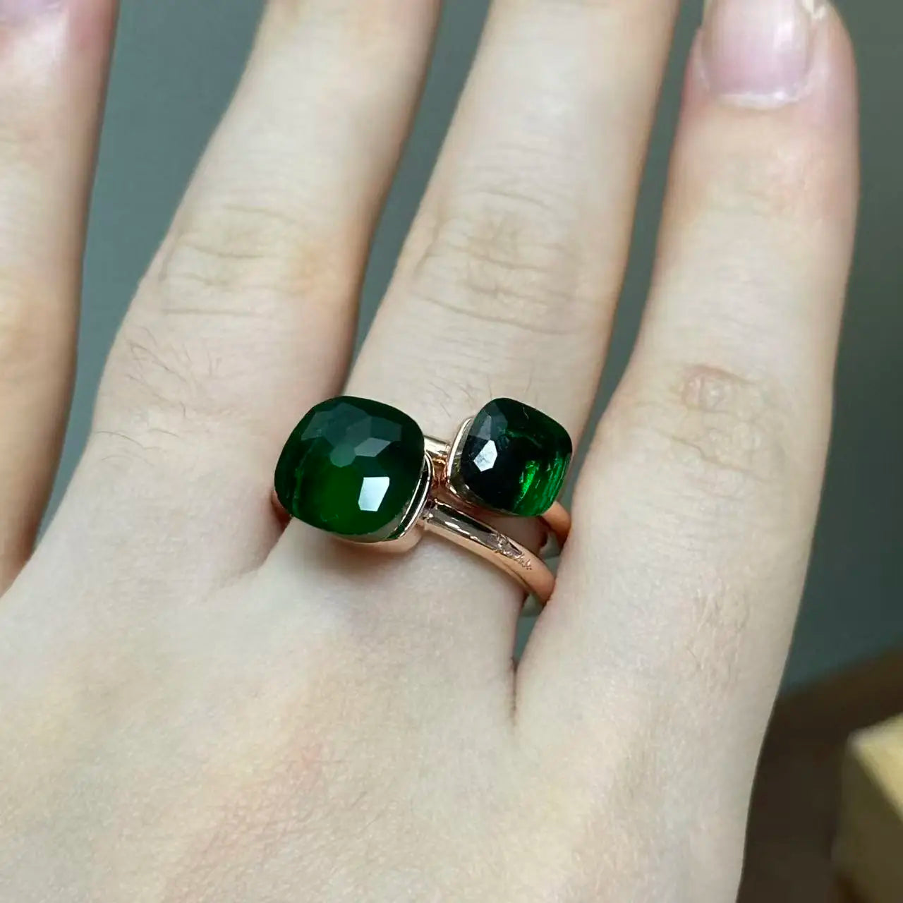 Classic and Petite Ring Set for Women Colorful Cyrstal Fashion Jewelry Gift Vanlentine's Day
