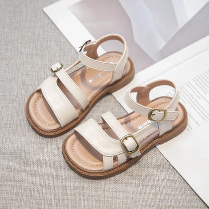 Children's Summer Sandals Hollow-out Woven Fashion Girls Beach Sandals Simple Fashion Kids Causal Flats Shoes Size 26-36