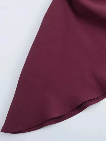 Women's Strapless Asymmetric Pleated Bustier Tops, Straight Neck, Side Zipper, Female Camis, Sexy Fashion