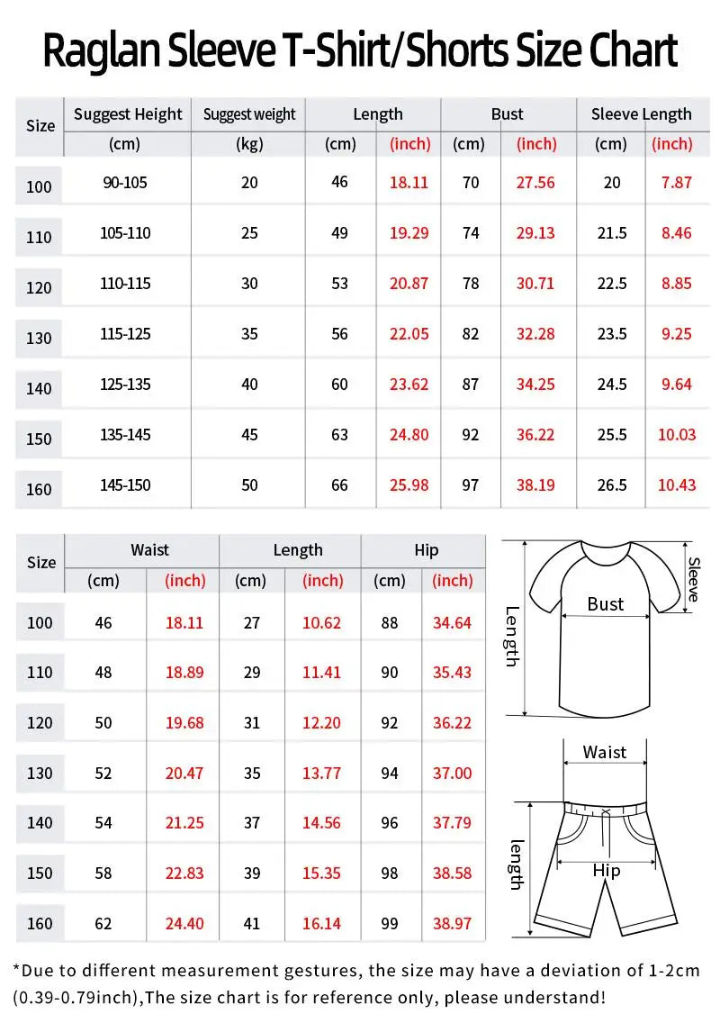 Pokémon Charmander Pikachu 3D Printed T-shirt and Shorts - Boys' and Girls' Casual Pajama Summer Set FamilyMatching Kids