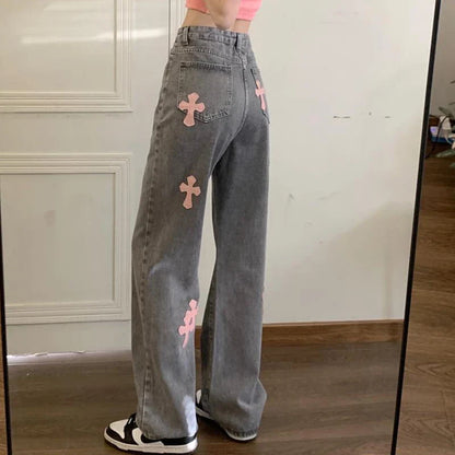Denim Pant Women Jeans Vintage Straight Jeans