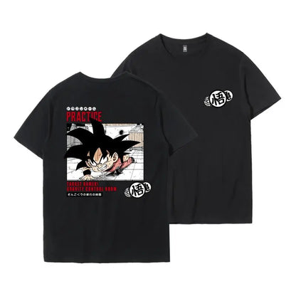 Tide Brand Joint T-shirt Wukong Frisa Animation Peripheral Clothes Ins Men's America Short-sleeved T-shirt