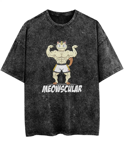 Washed T-shirt Gym Exercise FitnessMen's and Women's Pure Cotton Short-sleeved Casual Clothing