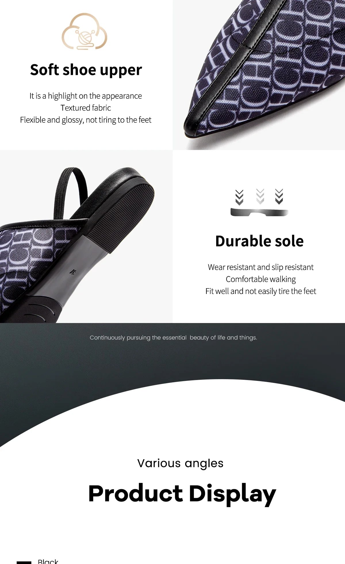 Pointed Toe Slippers Luxury Branded Casual Shoes Flat Strappy Home Outdoor Beach Walking Shoes