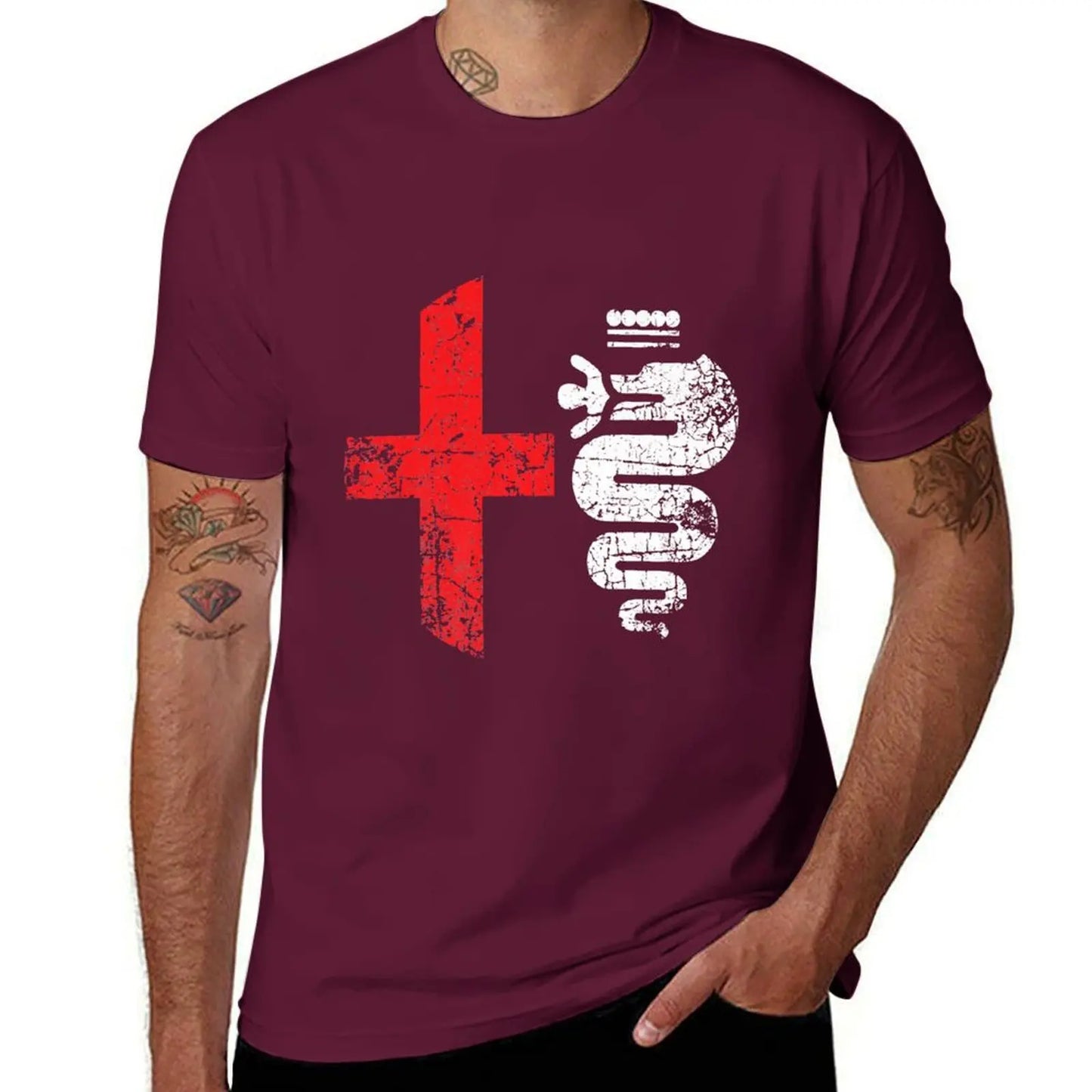 Alfa Car Drivers Stylish Grunge Logo T-Shirt funnys graphics oversizeds plain white t shirts men