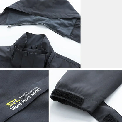 Plus Size 6XL 7XL Men's Windbreaker Waterproof Jacket Coat Men Spring Autumn Travel Jacket Male Fashion Outdoor Outerwear
