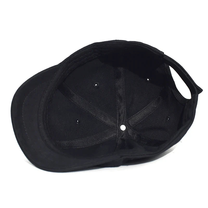 Short Brim Cotton Baseball Cap Men Women Casual Vintage Dad Hat Adjustable