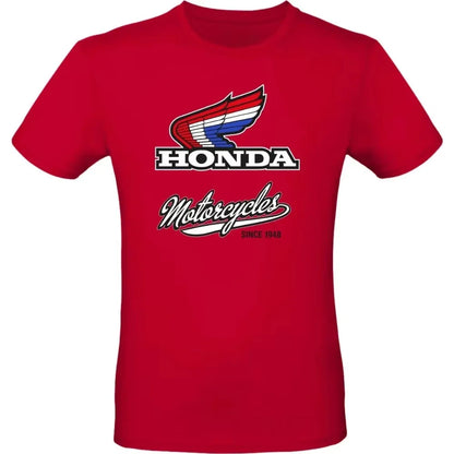 Motorcycles Vintage Racing T Shirt Biker Graphic Tee Since 1948 Cotton Casual Top