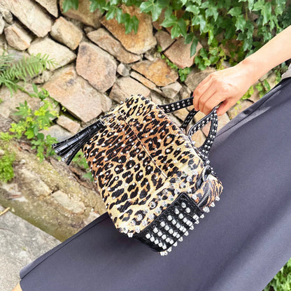 Women's bag luxury designer purses and handbags Shoulder bags vintage Rivet tote bag for women Large capacity travel bag purse