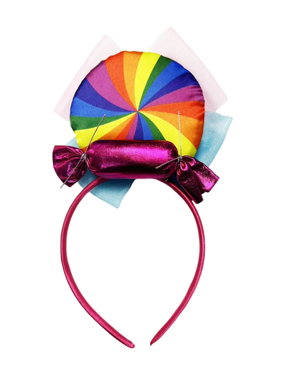 2026 Kids Purim Disguise Rainbow Candy Dress With Headband Lollipop Cosplay Costume Children Dress Birthday Carnival Party Gift