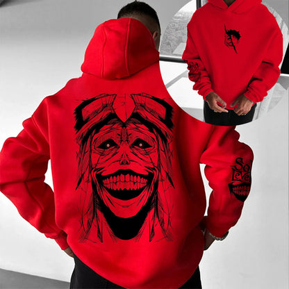 Parent-child Clothing Autumn and Winter Japanese Hotblooded Animation Classic Character Hoodie Men's and Women's