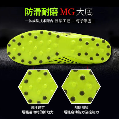 New Unisex Large Size Adult Training Game Sneakers Indoor Outdoor Lawn Youth Student Sport Soccer Shoes 39-45#