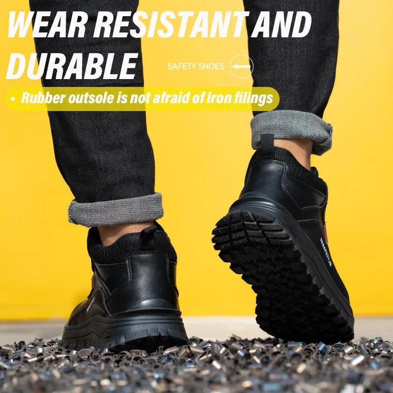 The New Fashionable Men's Insulated 6KV Safety Shoes Are Waterproof  Puncture  Slip Resistant  Comfortable and Breathable