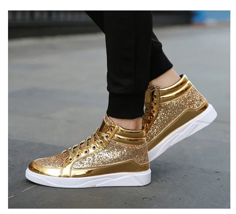 Mens Casual Shoes Non-slip Sports Outsole  Light High-top Men Fashion Boots Wear-resistant Male Sneakers 48