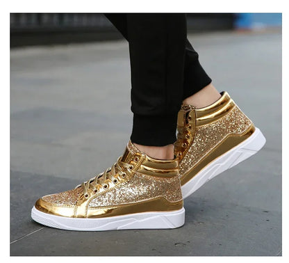 Mens Casual Shoes Non-slip Sports Outsole  Light High-top Men Fashion Boots Wear-resistant Male Sneakers 48