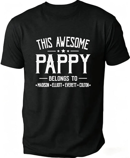 Personalized Grandpa Dad Shirt, Custom Grandpa Grandkids Name Shirt, Birthday Christmas Fathers Day Dad Grandpa Gift