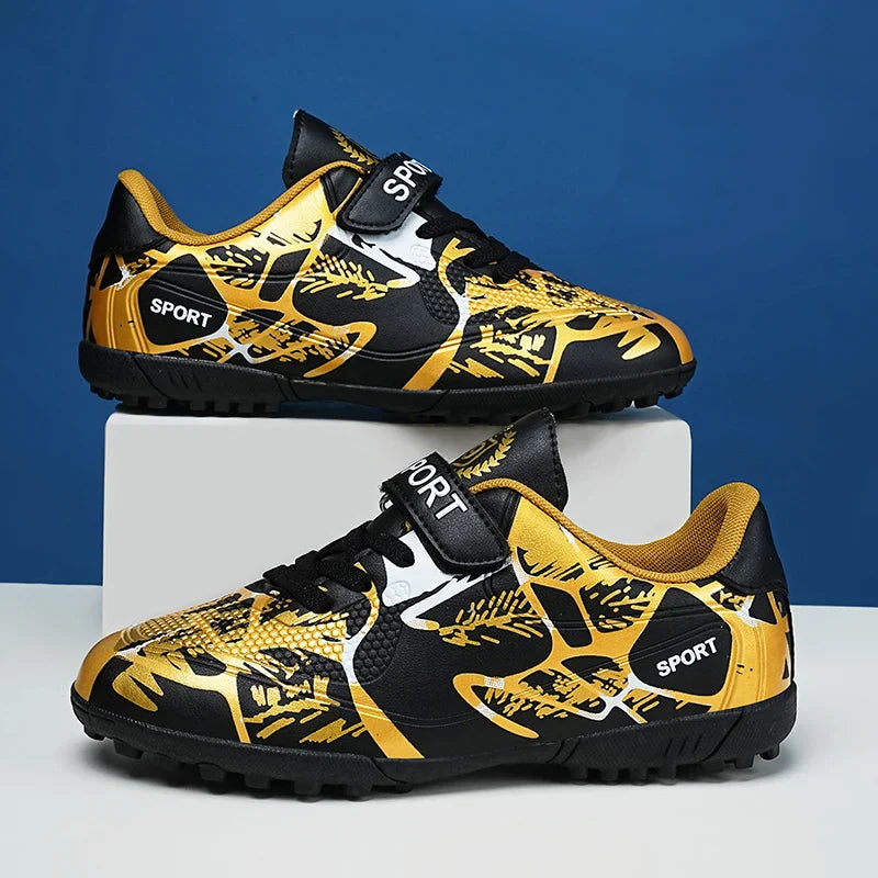 Kids Soccer Cleats Boys Football Shoes Training Boots Youth Ultralight Non-slip Sports Sneakers Breathable Comfortable Grass