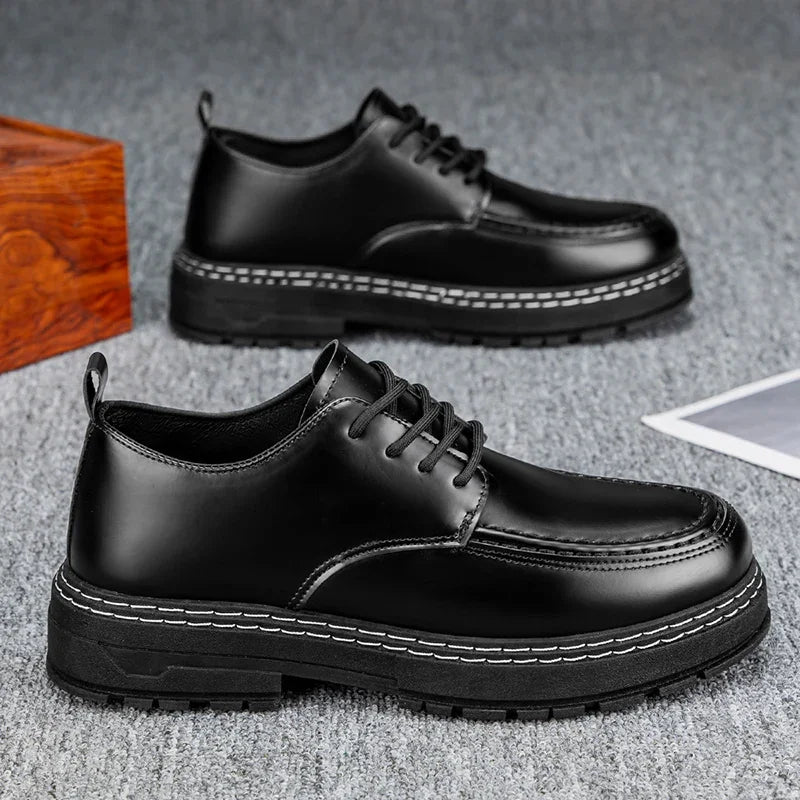 Mens Dress Shoes Leather Casual Office Work Loafers Platform Outdoor Walking Fashion Sport Luxury Designer Summer Sneakers