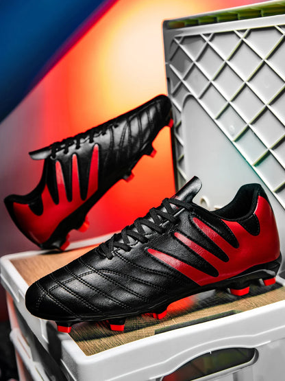 AG FG Outdoor Soccer Boots Breathable PU Fabric Upper TPU Reinforced Sole Wear Resistant Boys Girls Professional Football Shoes