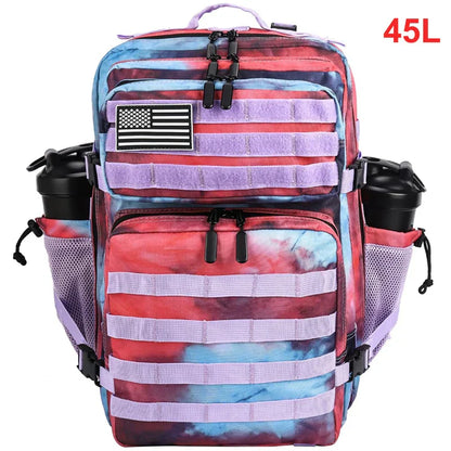 45L Tactical Backpack Men Outdoor Waterproof Sports Travel Gym Hiking Bug Out Bag Military Camping Hunting Survival Rucksack