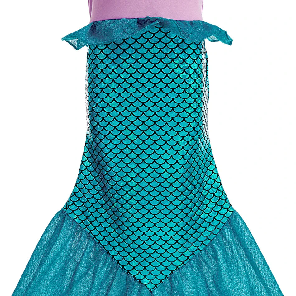 Fantasia Infantil Belle Menina Halloween Princesa Vestido Cosplay Festa Crianças Rapunzel Cinderela Anna Elsa Encanto Roupa de Aniversário