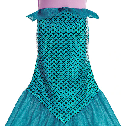 Fantasia Infantil Belle Menina Halloween Princesa Vestido Cosplay Festa Crianças Rapunzel Cinderela Anna Elsa Encanto Roupa de Aniversário
