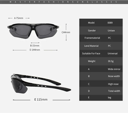 Photochromic Polarized Cycling Glasses Men Women Bike Glasses UV400 Eyewear Sunglasses HikingMTB Road Bicycle Goggles